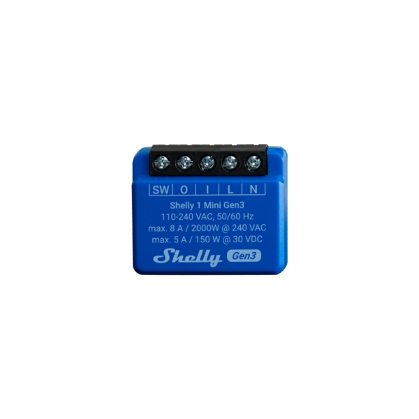 Смарт Реле - Shelly 1 Mini, Gen3 [EN TO TRANSLATE]