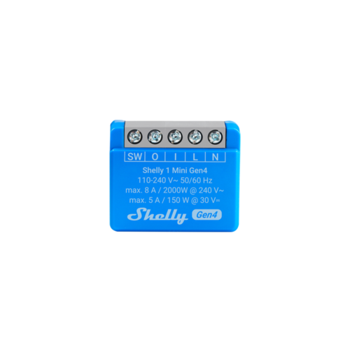 Смарт Реле - Shelly 1 Mini, Gen4 [EN TO TRANSLATE]