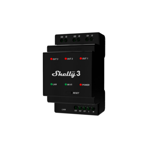 Смарт Реле - Shelly Pro 3 [EN TO TRANSLATE]
