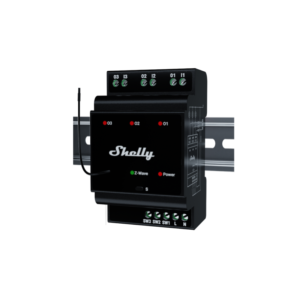 Смарт Реле - Shelly Wave Pro 3 LR [EN TO TRANSLATE]